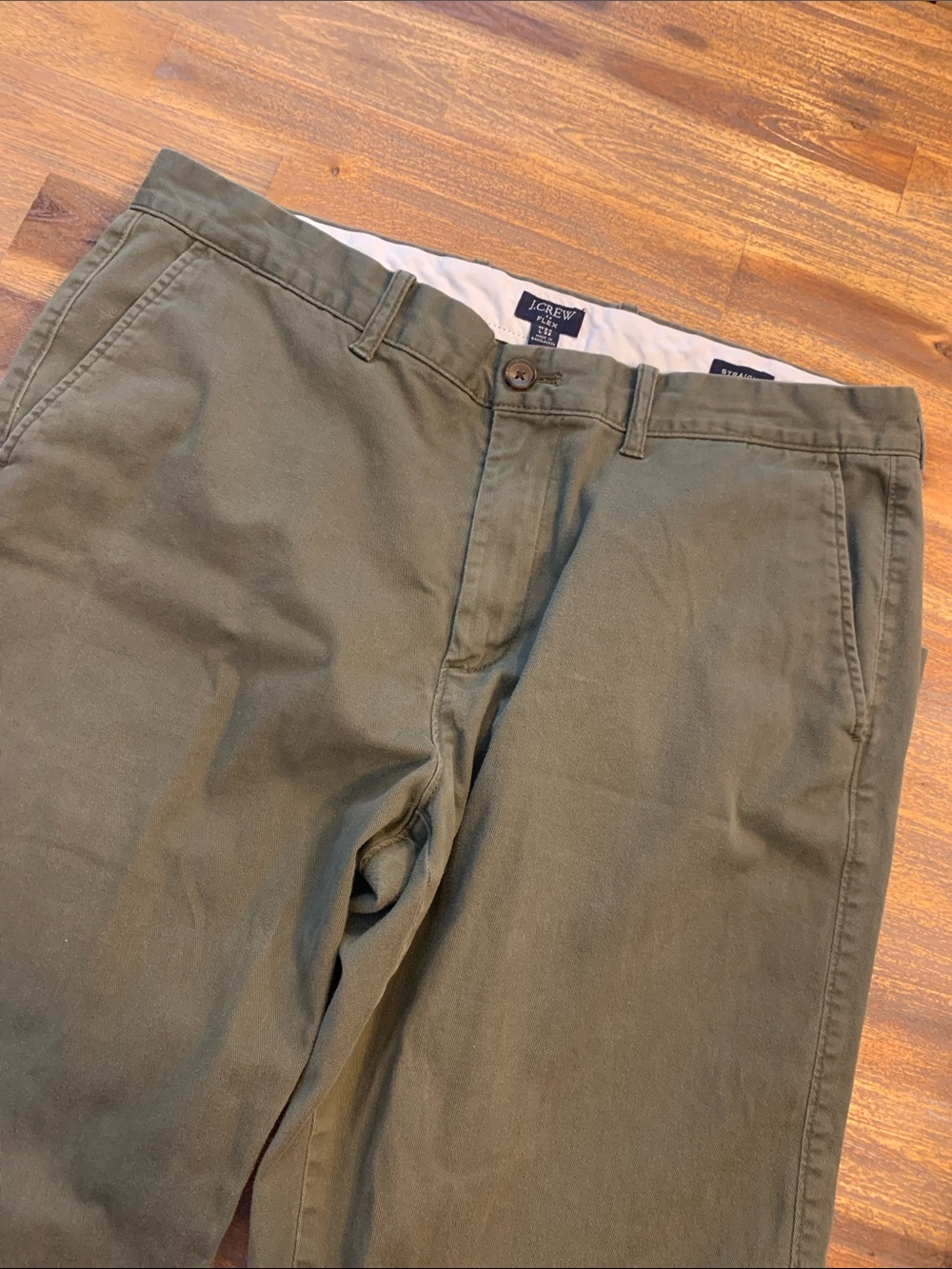 J. Crew Men’s Olive Green Slim Chinos